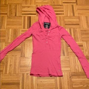 PINK thermal hoodie *WITH BLING*